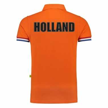 Goedkope luxe holland supporter poloshirt grams ek / wk heren