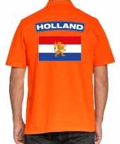 Goedkope holland supporter poloshirt oranje heren
