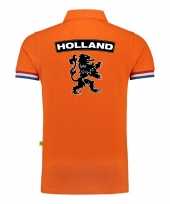 Goedkope luxe holland supporter poloshirt grams oranje leeuw ek wk heren