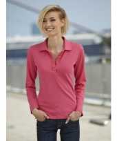 Goedkope poloshirt dames lange mouwen dames