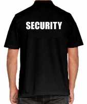 Goedkope security poloshirt zwart heren